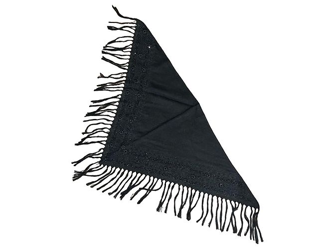 Autre Marque Lenço Saint Laurent preto