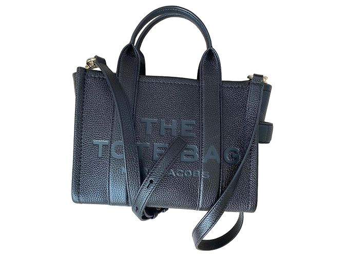 Borsa Marc Jacobs The Tote Bag Mini in pelle nera Nero