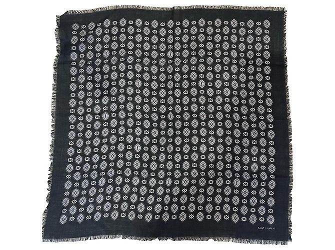 Autre Marque Pañuelo Saint Laurent negro NUEVO