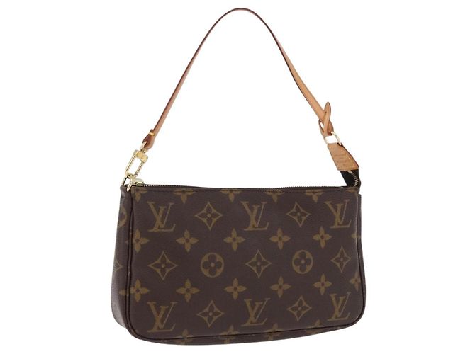 LOUIS VUITTON Monogram Pochette Accessoires Pouch M51980 LV Auth ki6849V Monogramma