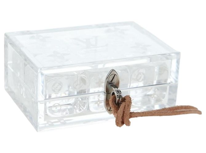 LOUIS VUITTON Dados de plástico Clear LV Auth BA15691M