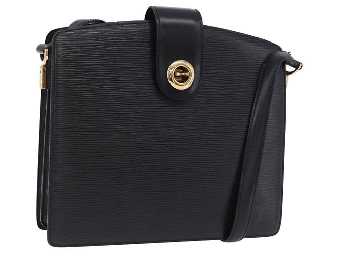 Borsa a tracolla LOUIS VUITTON Epi Capuchin Nera M52342 LV Auth 202821 Nero