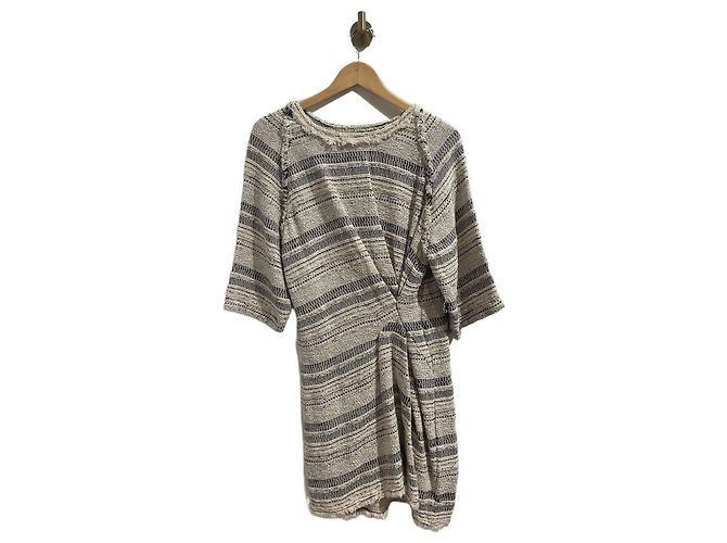 Vestido Iro Kalley de algodão creme Cru