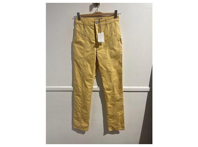 Jeans Isabel Marant giallo T.34 NUOVI