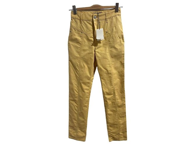 Vaqueros Isabel Marant amarillo T.34 NUEVOS