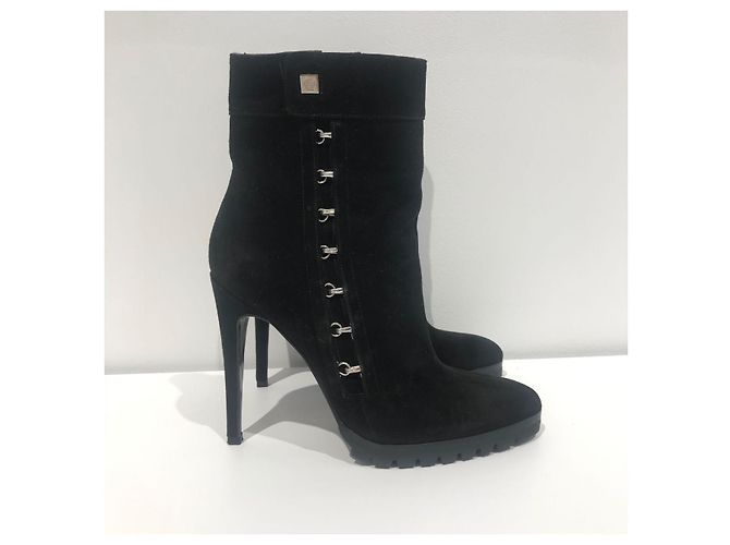 Botas Versace pretas T.36 Preto