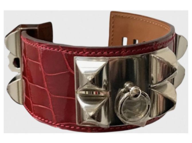 Médor Hermès Armband Hermes Collier de Chien Rot