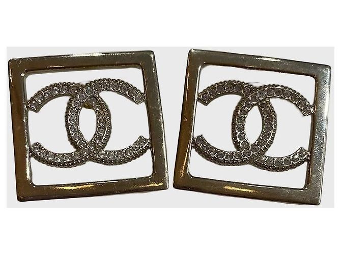 Orecchini Chanel maxi CC D'oro