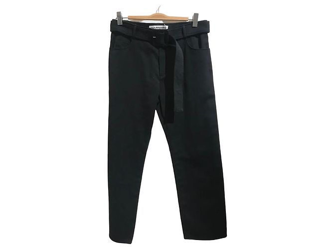 Courreges Pantaloni Courrèges neri T.38 Nero
