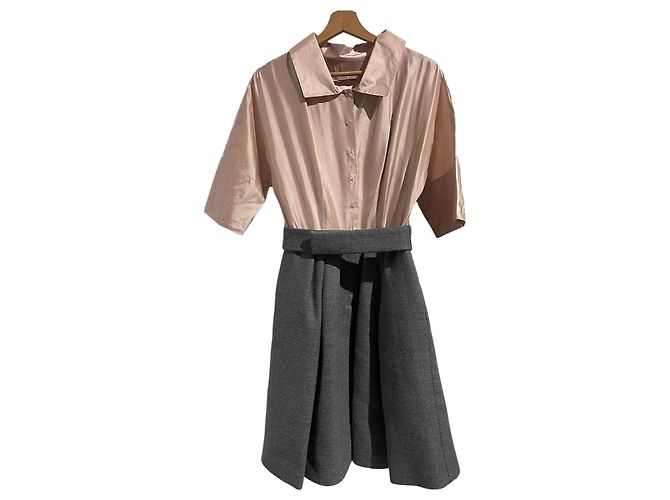 Dice Kayek Kleid aus grauer Wolle
