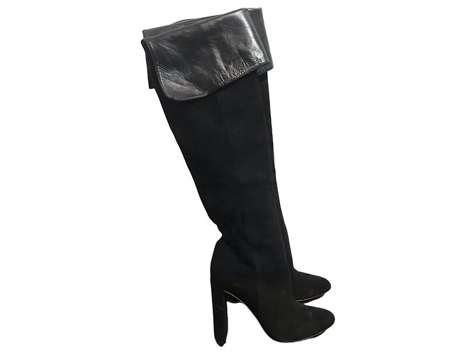 Botas Dior pretas T.37,5 Preto