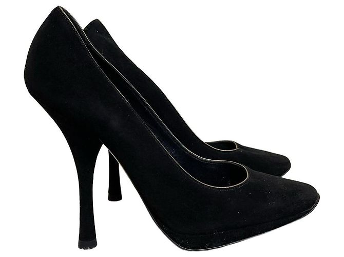 Escarpins Louis Vuitton noirs T.35,5 Black