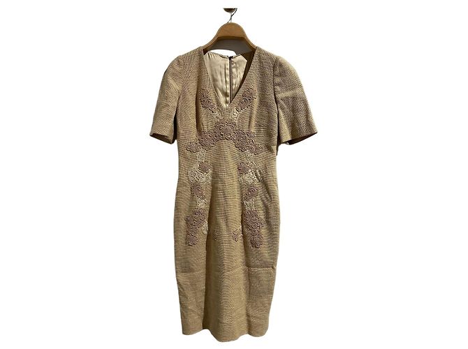Vestido Dolce & Gabbana bege T.36