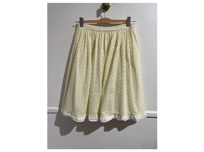 Falda Prada amarilla T.36 Amarillo