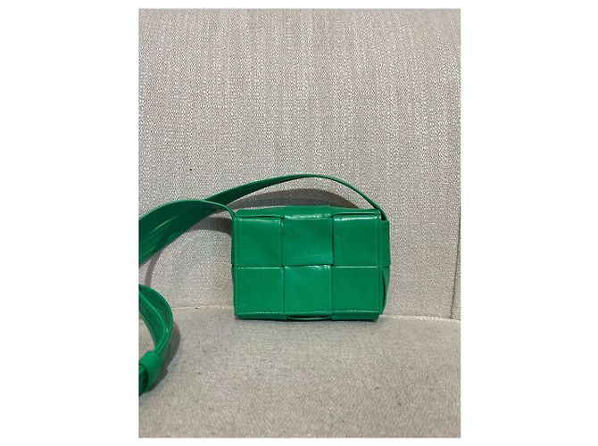 Borsa Bottega Veneta Candy Cassette Mini Verde