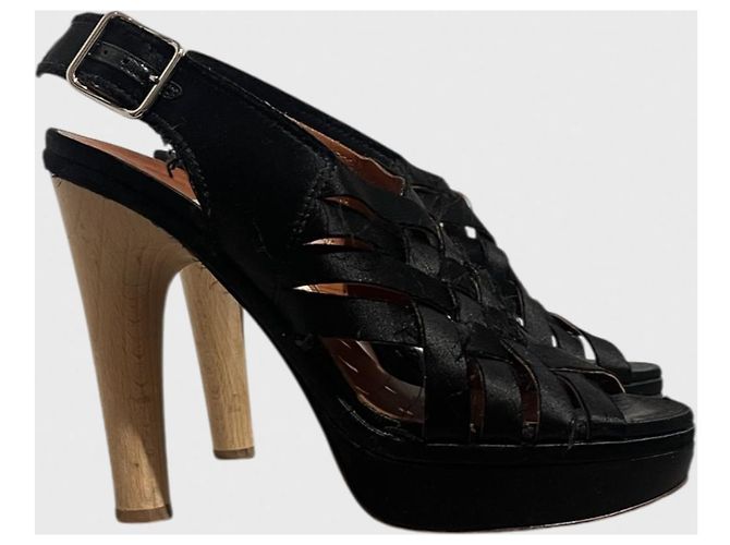 Sandali Lanvin neri T.36,5 Nero