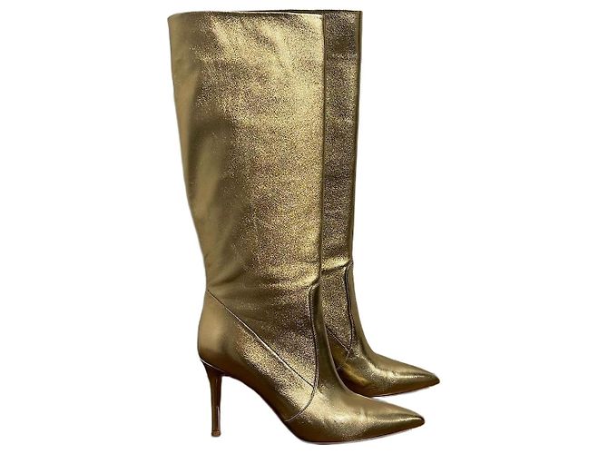 Botas Gianvito Rossi douradas T.39 Dourado
