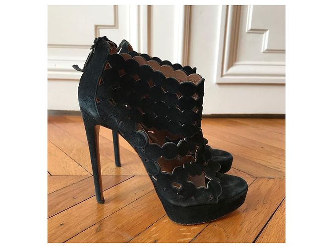 Alaïa Sandali Alaia neri T.38 Nero