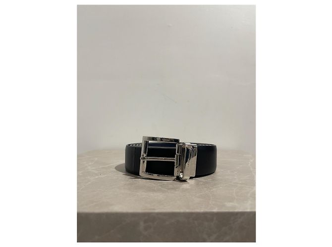 Prada Wendelgürtel schwarz/blau T.S