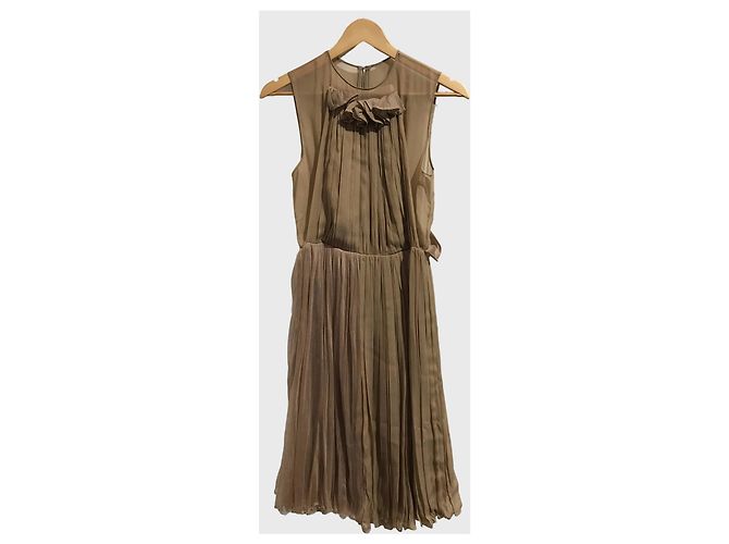 Vestido Chloé beige T.34