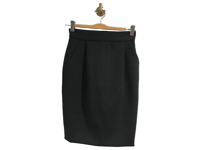 Saia Chanel preta T.38 Preto