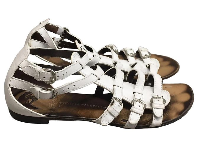 Sandalias Giuseppe Zanotti blancas T.37 Blanco