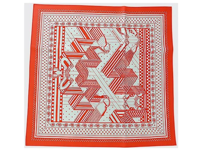 Hermès Bandana Zig Zag Schal Orange