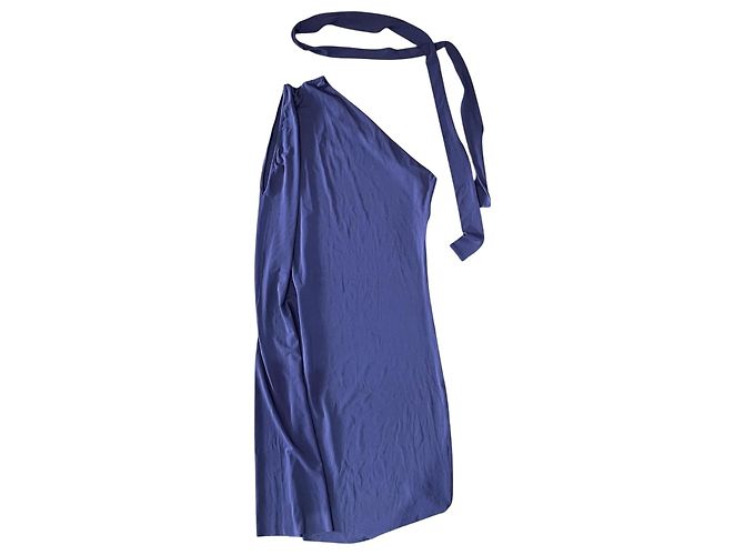 Robe Eres violette en polyamide à encolure asymétrique