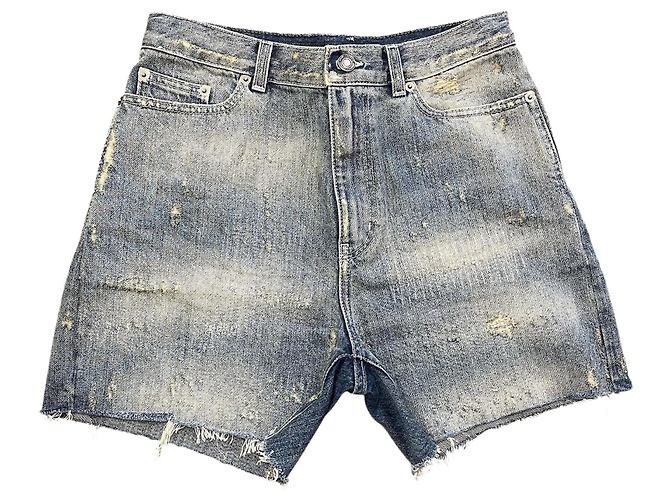 Autre Marque Saint Laurent Jeans-Shorts T.38 Blau
