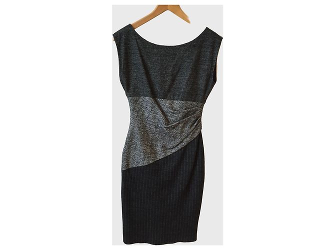 Vestido Diane Von Furstenberg gris T.2