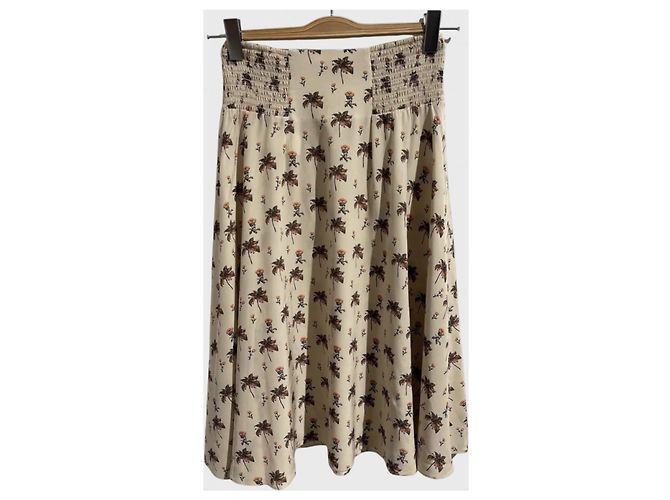 Gonna Prada stampata T.34 Beige