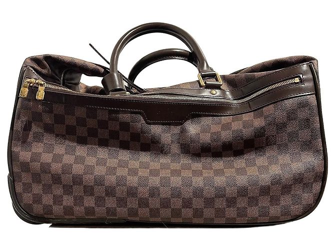 Mala de Viagem Louis Vuitton Eole 50 Damier Ebène Marrom