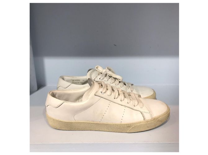 Autre Marque Baskets Saint Laurent blanches T.38 IT White