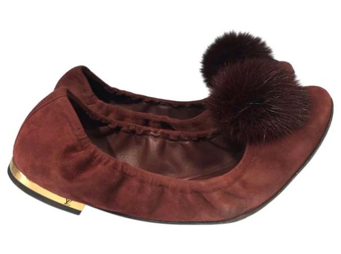 Bailarinas Louis Vuitton T.38 Burdeos
