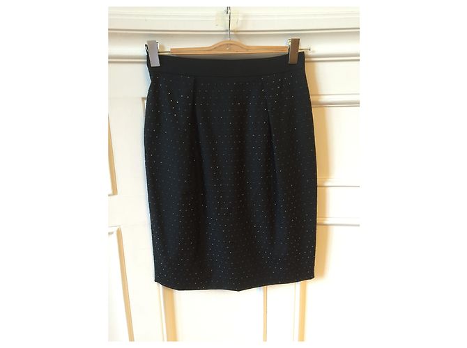 Stella Mc Cartney Falda Stella McCartney negra T.38 Negro