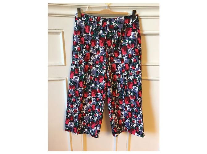Calças Marni estampadas T.38 Multicor