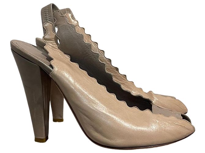 Escarpins Chloé beiges T.36,5