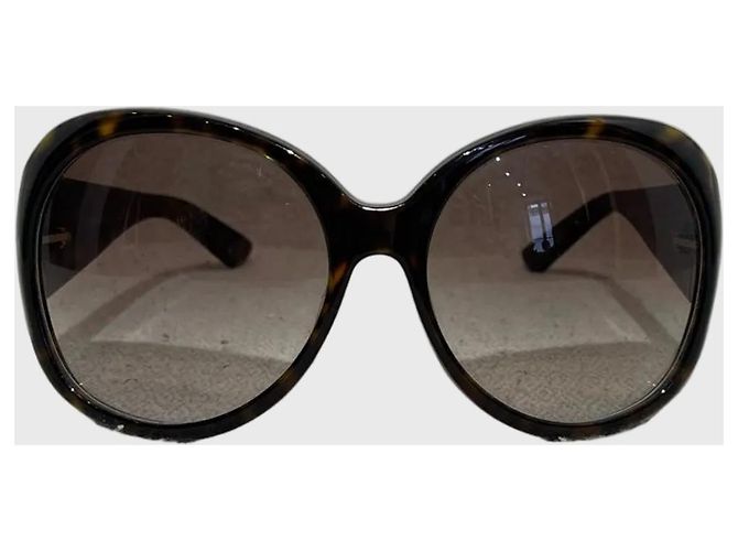 Occhiali Gucci tartarugati marroni Marrone