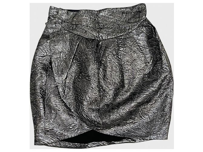 Isabel Marant Rock silber T.36 Metallisch