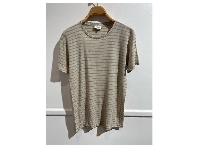Autre Marque T-shirt Saint Laurent beige T.S