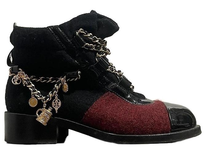 Botas Chanel pretas T.37 Preto