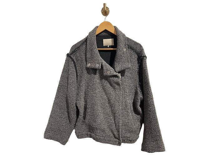 Iro Perfecto jacket grey cotton