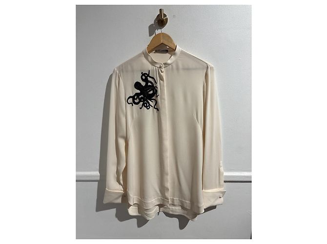 Blusa Alexander McQueen écru T.L Blanco