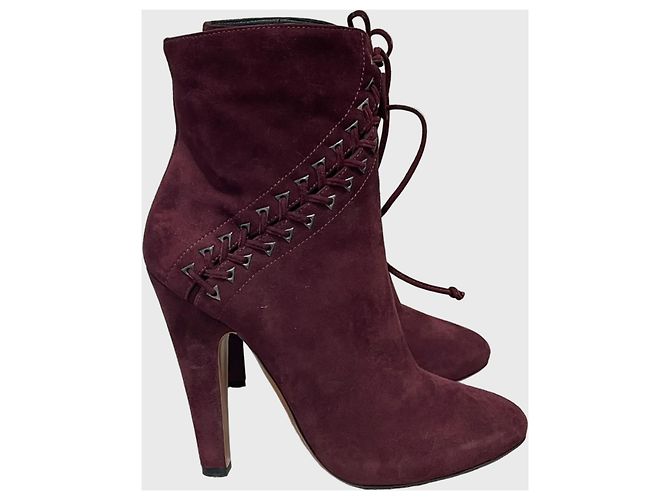 Alaïa Boots Alaia bordeaux T.38,5
