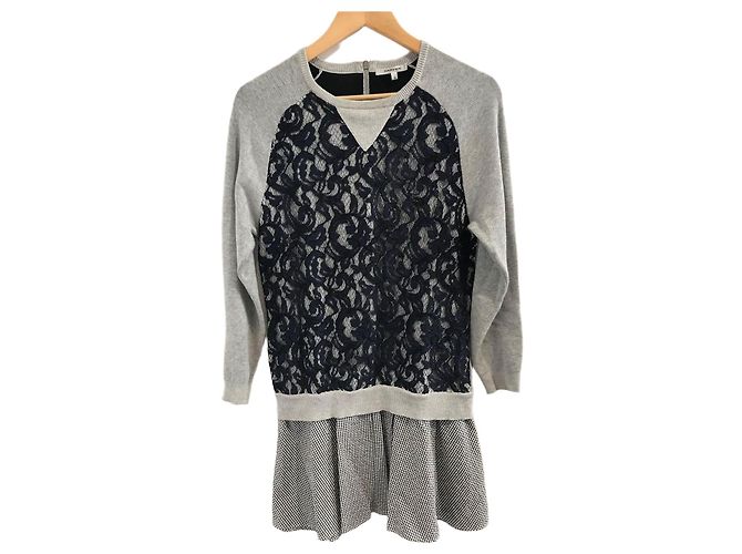 Vestido Carven cinza T.S