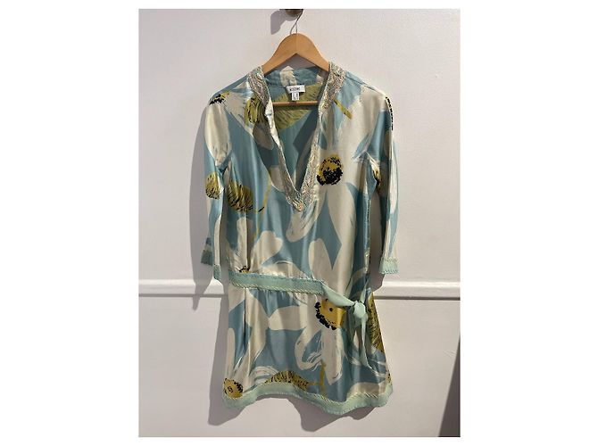 Vestido Moschino estampado T.38 Azul