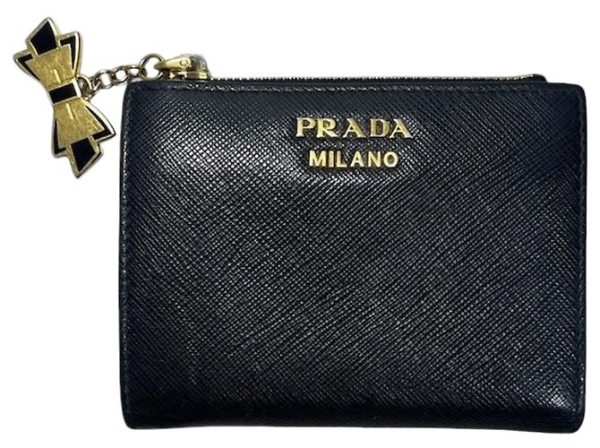 Portefeuille Prada noir