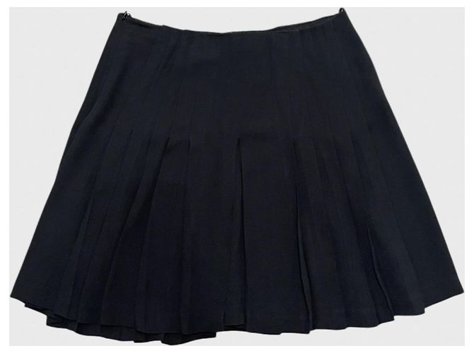 Falda Prada negra T.38 Negro