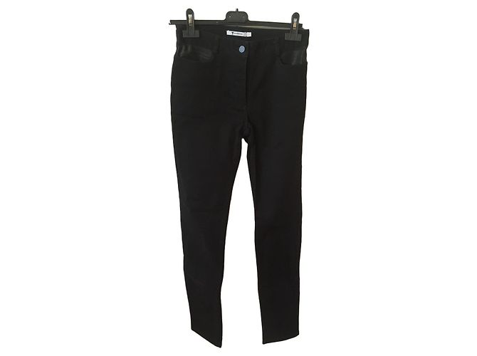 Jeans Alexander Wang neri e pelle T.26