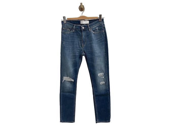 Iro Slim Fit Jeans Blue Cotton Size 24